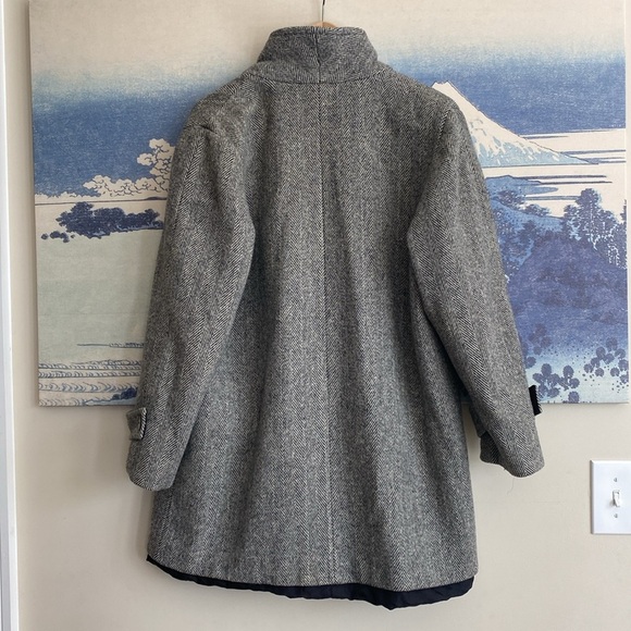 Stephanie Mathews Size 14 Black and White Woman's Pea Coat - Picture 7 of 12